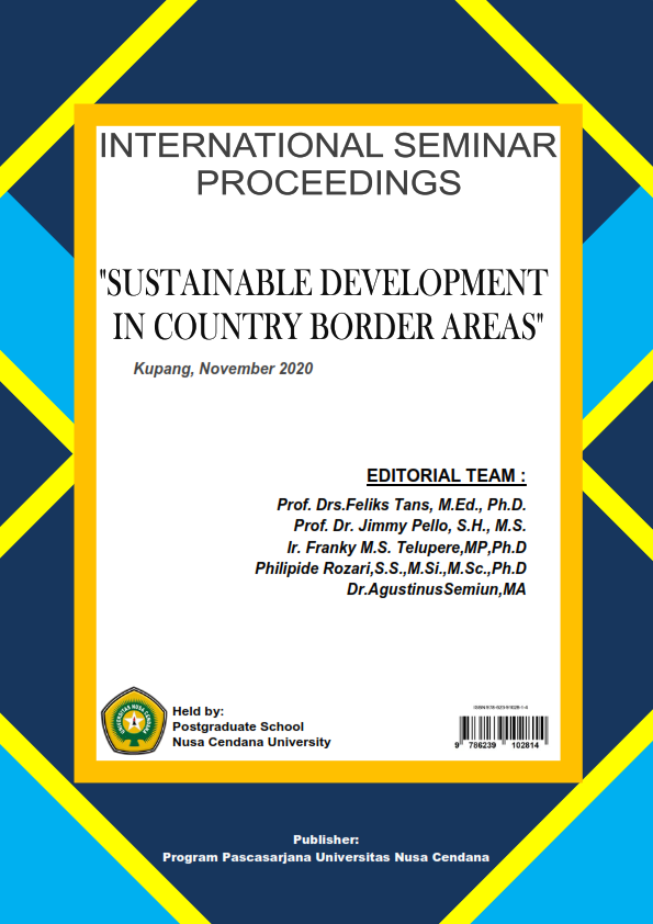 					View Vol. 2 No. 1 (2020): THE SECOND INTERNATIONAL SEMINAR ON SUSTAINABEL DEVELOPMENT IN COUNTRY BORDER AREAS
				