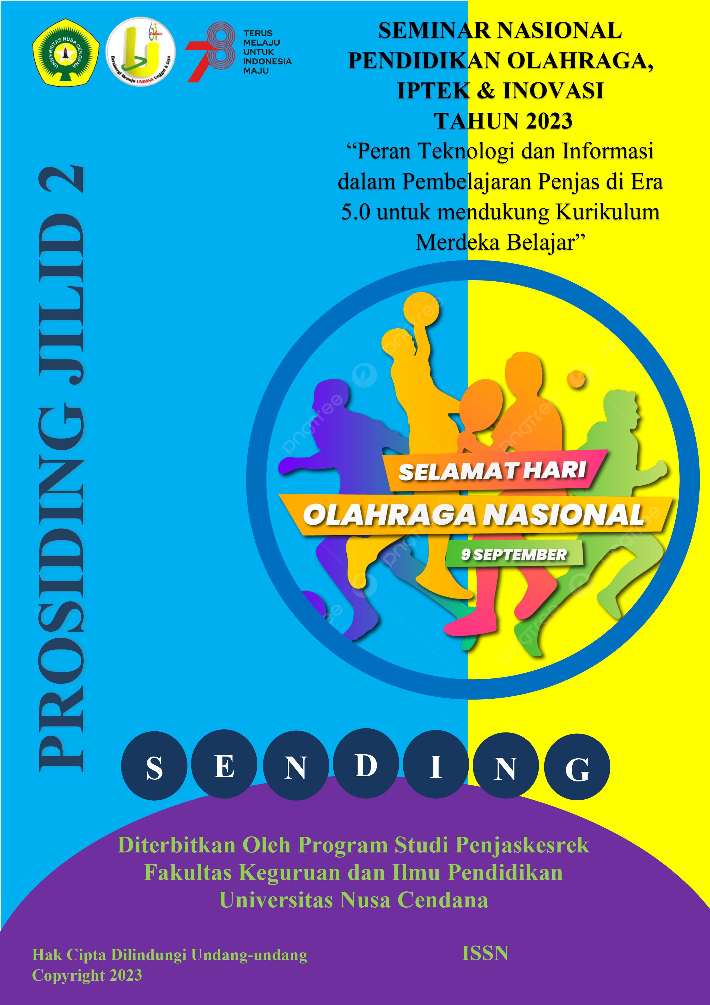 					View Vol. 2 No. 1 (2023): PROSIDING SENDING ; "Peran Teknologi dan Informasi dalam Pembelajaran Penjas di Era 5.0 untuk mendukung Kurikulum Merdeka Belajar"
				